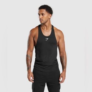 Gymshark Critical Stringer Tank in Black